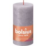 Bolsius Stompkaars Frosted Lavender Ø68 mm - Hoogte 13 cm - Grijs/Lavendel - 60 Branduren