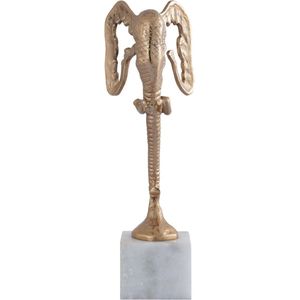 PTMD Horton Decoratief Beeld - 19x10x40 cm - Aluminium - Champagne