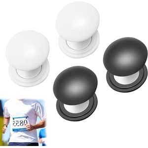 Nordivar - Startnummermagneten - Set van 4 paar magnetische startnummerhouders voor marathons - Startnummerclips voor marathon en halve marathon