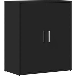 vidaXL - Dressoir - 60x31x70 - cm - bewerkt - hout - zwart