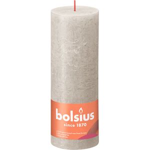 Bolsius Stompkaars Sandy Grey Ø68 mm - Hoogte 19 cm - Zandgrijs - 85 Branduren