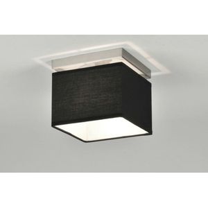 Lumidora Plafondlamp 71210 - E14 - Zwart - Aluminium - Textiel