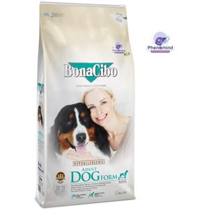 Bonacibo Dog Form Senior & Overgewicht - Hondenvoer - Droogvoer - Hypoallergene Hondenbrokken - 15 kg