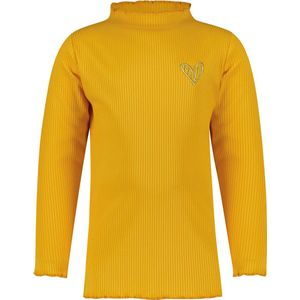 4PRESIDENT T-shirt meisjes - Golden Orange - Maat 116 - Meiden shirt