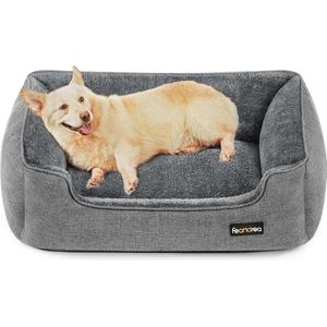 Hondenmand met afneembare hoes 90 x 75 x 25 cm grijs - Comfortabel en stijlvol