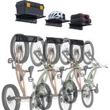 VEVOR Fietsenrek, Garage Fietsenrek, Muurbevestiging, Draagvermogen: 22,68 kg，3 Niveaus voor 6 Fietsen