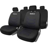 Sparco autostoelhoes set - Zwart met Blauw