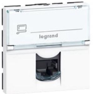 Legrand Mosaic connector cat.6A RJ45 2 modules - wit (076574) per 10 stuks