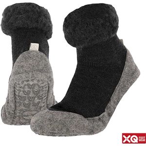 XQ - Slofsokken Unisex - Antraciet - Slofsokken dames - Slofsokken heren