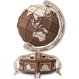 Eco-Wood-Art Globe - Houten Modelbouw - Bruin