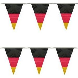 8x Vlaggenlijn Duitsland 10 meter - Duitse vlag - Landen thema versiering
