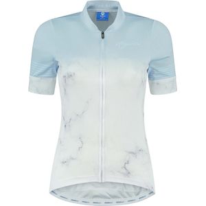 Rogelli Marble Fietsshirt - Korte Mouwen - Dames - Wit, Grijs, Blauw - Maat M