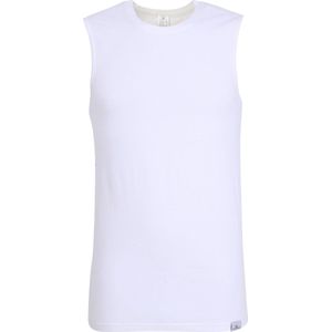 Gotzburg heren shirt mouwloos slim fit O-hals 95/5 (1-pack) - heren ondershirt stretchkatoen - wit - Maat: XL