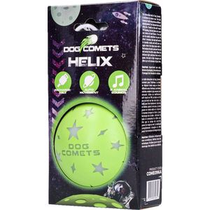Dog Comets Ball Helix hondenspeeltje – Ø 7 cm - Hondenspeelgoed – Zelfbewegende hondenbal – Oplaadbaar – Met dierengeluiden – Groen