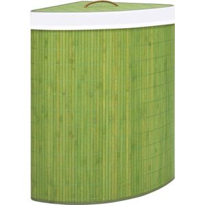 vidaXL-Hoekwasmand-60-L-bamboe-groen