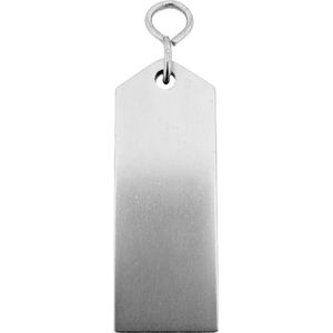 CombiCraft Bercy hotel sleutelhanger zilver - 80 x 30 mm - 5 stuks