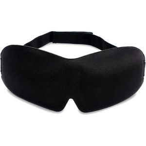 Intirilife oogmasker in ZWART - Ergonomisch voorgevormd unisex slaapmasker voor een rustgevende slaap - Past perfect op de neus en laat meer ruimte over voor ogen en wimpers