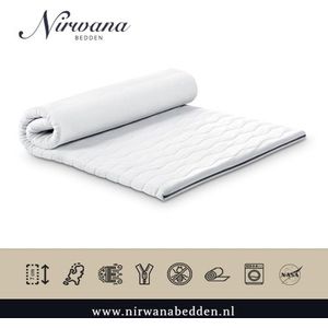 Nirwana - Topper Traagschuim - 70x200x12 cm - Topdekmatras 30 nachten proefslapen