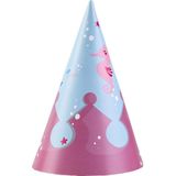 Amscan Feesthoedjes Zeemeermin 16 Cm Papier Roze 8 Stuks