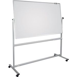 Dahle Mobiel Whiteboard | Kantelbaar | 120 x 180 cm | 2 Kanten | Accessoire Houder | Wit