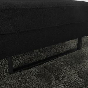 Hoekbank design Puckerto 290cm bank teddy zwart hoek loungebank links bankstel