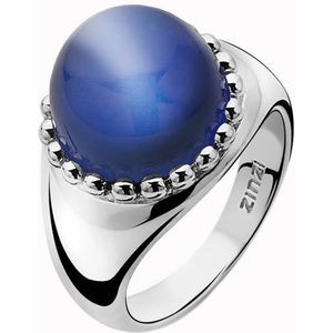ZINZI zilveren ring blauw ZIR792B