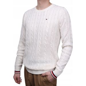 Tommy Hilfiger | Heren | Cable knit Jumper | Ivory | M