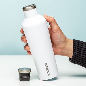Corkcicle Canteen 475ml 16oz - Wit Roestvrijstaal Thermosfles 3wandig