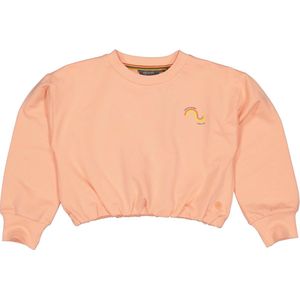 Meisjes sweater cropped - Bernice - Zalm