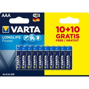 Varta - Varta Longlife Power AAA Alkaline Batterijen 20 Stuks