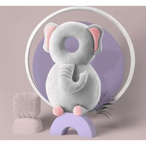 Baby valkussen - hoofdbeschermer - kussen - hoofdsteun - olifant