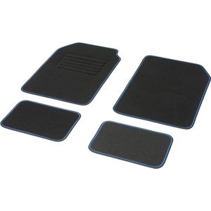 Goodivery ® Auto vloermatten - personenauto/auto - 4 - blauw - stuks: voor + achter - universele automatten - antislip
