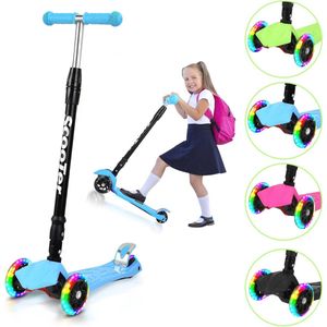 Verstelbare Kinderstep met LED Wielen - Opvouwbare Step voor Kinderen tot 50 kg