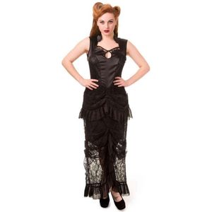 Banned - Nevermind Lange jurk - Gothic - 4XL - Zwart