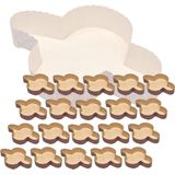 Duivenvorm - Bakvormen van puur cellulosepapier (20 stuks - 1 kg) - Magnetron en oven bestendig - Wegwerp en hittebestendig tot 200 °C