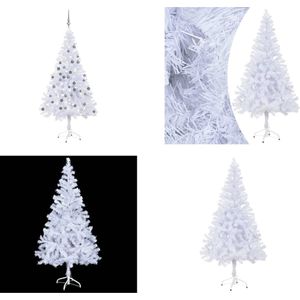 vidaXL Kunstkerstboom met LED's en kerstballen 230 takken 120 cm - Kunstkerstboom - Kunstkerstbomen - Kerstboom - Kerstdecoratie