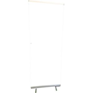 Whitescreen 85cm x 200cm + draagtas (Roll-up banner white screen) | Witte Achtergrond Doek