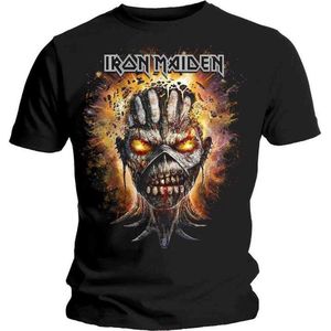 Iron Maiden - Eddie Exploding Head Heren T-shirt - XL - Zwart