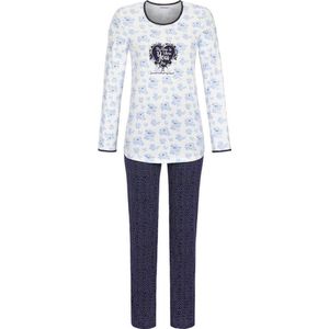 Blauwe pyjama met bloemen Ringella