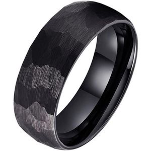 Tom Jaxon wolfraam Ring Facet Mat Zwart-18mm