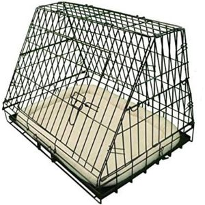 DailySupplies® Luxe Hondenbench Grote Honden - Kattenbench - Kattenren - Hondenhok Buiten en Binnen - 80x50cm - RVS - Zwart