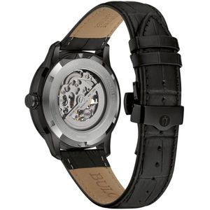 Bulova Sutton Horloge - Bulova heren horloge - Zwart - diameter 43 mm - roestvrij staal