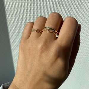 Glow 214.068652 Dames Ring - Minimalistische ring - Sieraad - 14 Karaat Goud - 10 mm breed