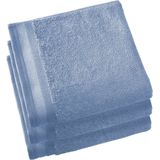 De Witte Lietaer Contessa - Handdoek - 50x100 cm - Set van 3 - Stone Blue