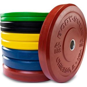 Body-Solid Chicago Extreme Gekleurde Olympische Bumper Plates OBPXCK - Per stuk