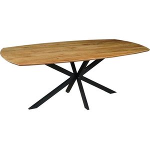 Eettafel Nevada Deens ovaal mangohout 180x90 cm - Naturel
