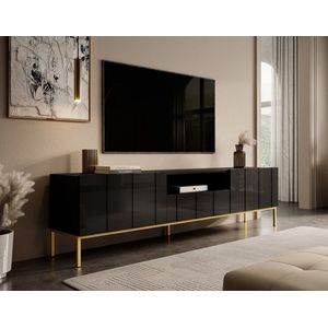 Meubella - TV-Meubel Elysian - Zwart - 190 cm