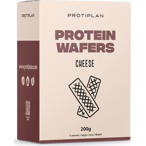 Protiplan | Protein Wafers Cheese | Kaaswafeltjes | 10 x 20 gram | Koolhydraatarme Wafel | Snel afvallen zonder hongergevoel!