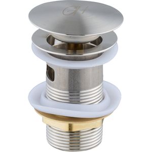 Ostiumhome® - Wastafel Afvoerplug - Pop-up Click Waste - Universeel - RVS - Flusso