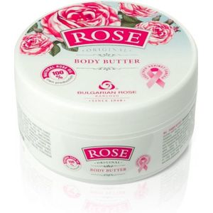 Body butter Rose Original | Rijke en luxe hydraterende crème met cacaoboter, zonnebloemolie en 100% natuurlijke Bulgaarse rozenolie en rozenwater